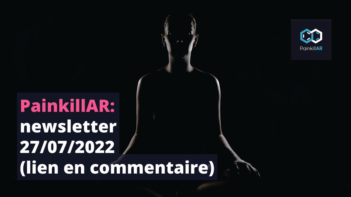 Painkill_AR's tweet photo. PainkillAR - Les news du 27 Juillet 2022 - https://t.co/j5Ks5A6y90

#méditation #meditation #pleineconscience #mindfulness #pain #douleur #douleurchronique #neurobiologie #neuropyschiatrie #neuropsy #neurosciences #VR #VRtherapy #stress #anxiété #anxiety #café #coffee https://t.co/EZwOHd5VWh