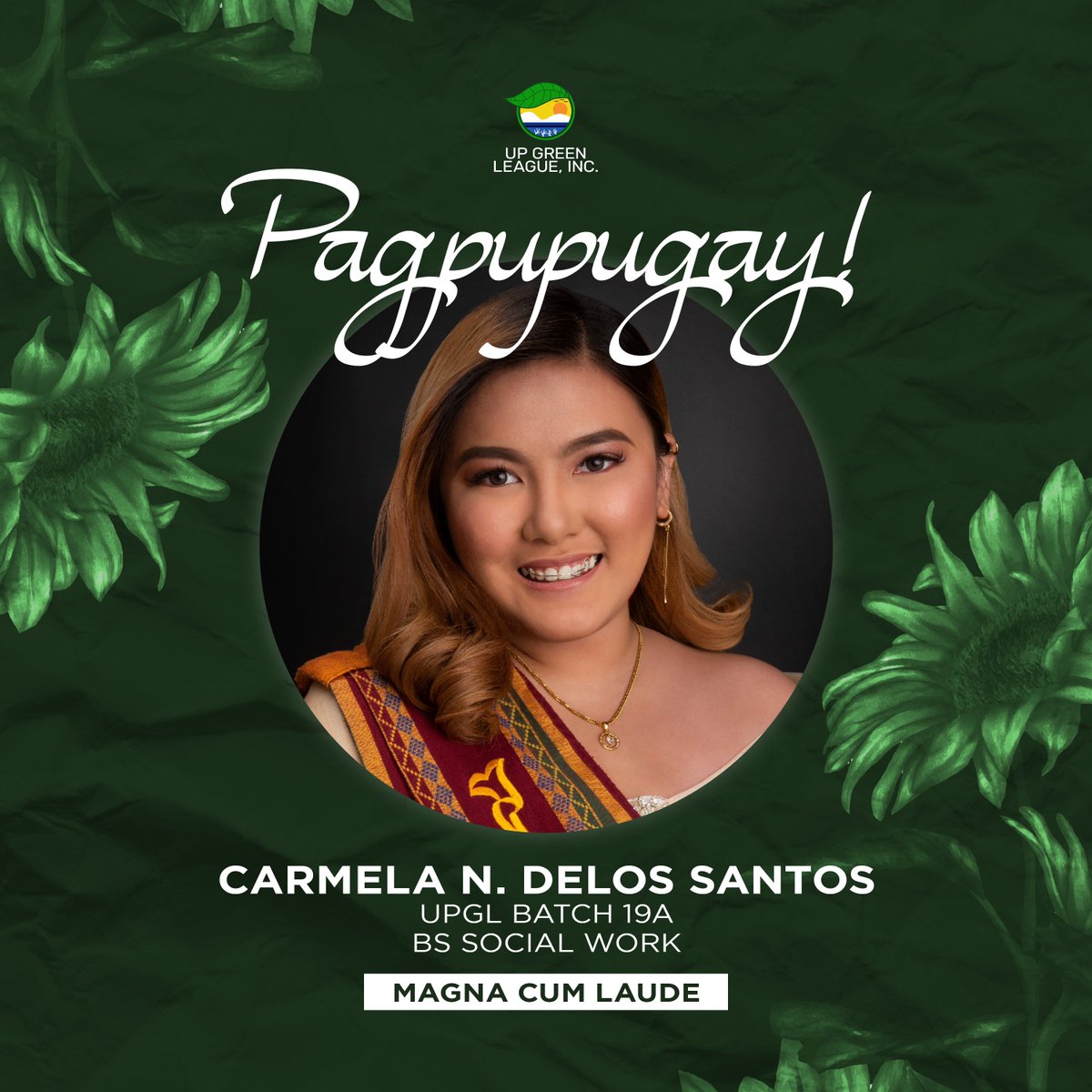 UPGreenLeague's tweet photo. UP Green League congratulates its graduating members this #Sablay2022! ๐ป Whatever our paths are in life, we may continue to #ProtectRestoreConserve our environment ๐๐๐ https://t.co/RHflwJfvVy