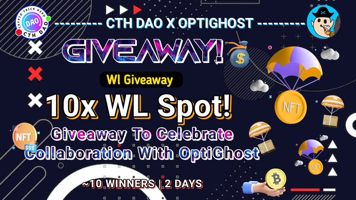 0xluffyxbt's tweet photo. 💫OptiGhost Town Free Mint NFT💫

🎆 Wl Giveaway🔥
10X OptiGhost Free Mint WL

To Enter⬇️
➡️Follow @cth_dao &amp; @OptimismGhost
➡️Like,RT &amp; Tag Your 5 Friends 
➡️Join Discord https://t.co/VVo431eygF

🕛 48 hour

#WLGiveaways #freemintNFT #Freemint #FreeNFTS 
https://t.co/Y9LVqrDGAs https://t.co/kJnNmWLQfA