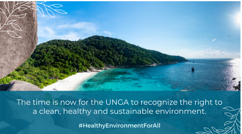 ciel_tweets's tweet photo. Tomorrow, UNGA Member States will vote on a resolution recognizing the right to a #HealthyEnvironmentForAll!
 
States MUST support this resolution! Once adopted it will catalyze further environmental and climate action, and strengthen environmental protection. https://t.co/Hqa94tYZPJ