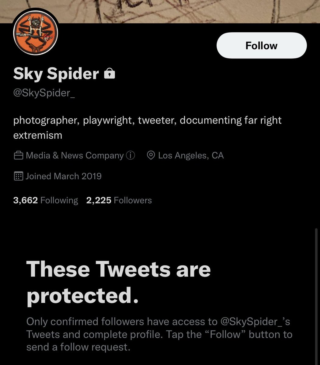 BeamChild's tweet photo. BREAKING: @SkySpider_ gets outed as a Pro-Pedophilia activist, loses followers, locks account in shame

✊🏾 https://t.co/gUq9qulT54

@KStuartphoto kelly stuart playwright los angeles el segundo #facesofhate #stalker #gaysagainstgroomers @againstgroomers #LAisforeveryone #lovewins https://t.co/empQlTC9Zg