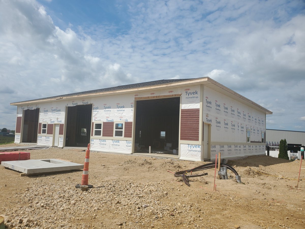 The Storage condos are steadily going up! The red 3 unit building has been sold already and the blue 4 unit has an offer on it as well. Soon we will start the second two 4-unit buildings. #storage #condos #building #construction #projects