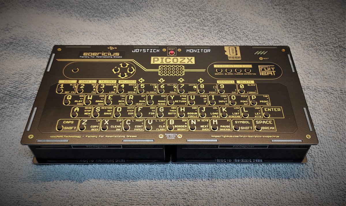 dirkdierickx's tweet image. This is the PICOZX a 128kB #zxspectrum clone based on a @Raspberry_Pi pico #RetroComputing #opensource #oshw