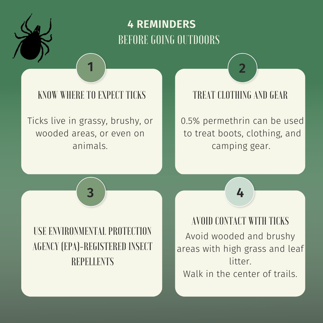 CTRoadMap's tweet image. Did you know that climate change can increase the number of ticks and mosquitoes? It is projected that by 2065–2080, the Lyme disease season will begin 1.5 weeks earlier compared to 1992–2007. Here are some tips on how to deal with the increasing number of ticks: 
@CCHYale