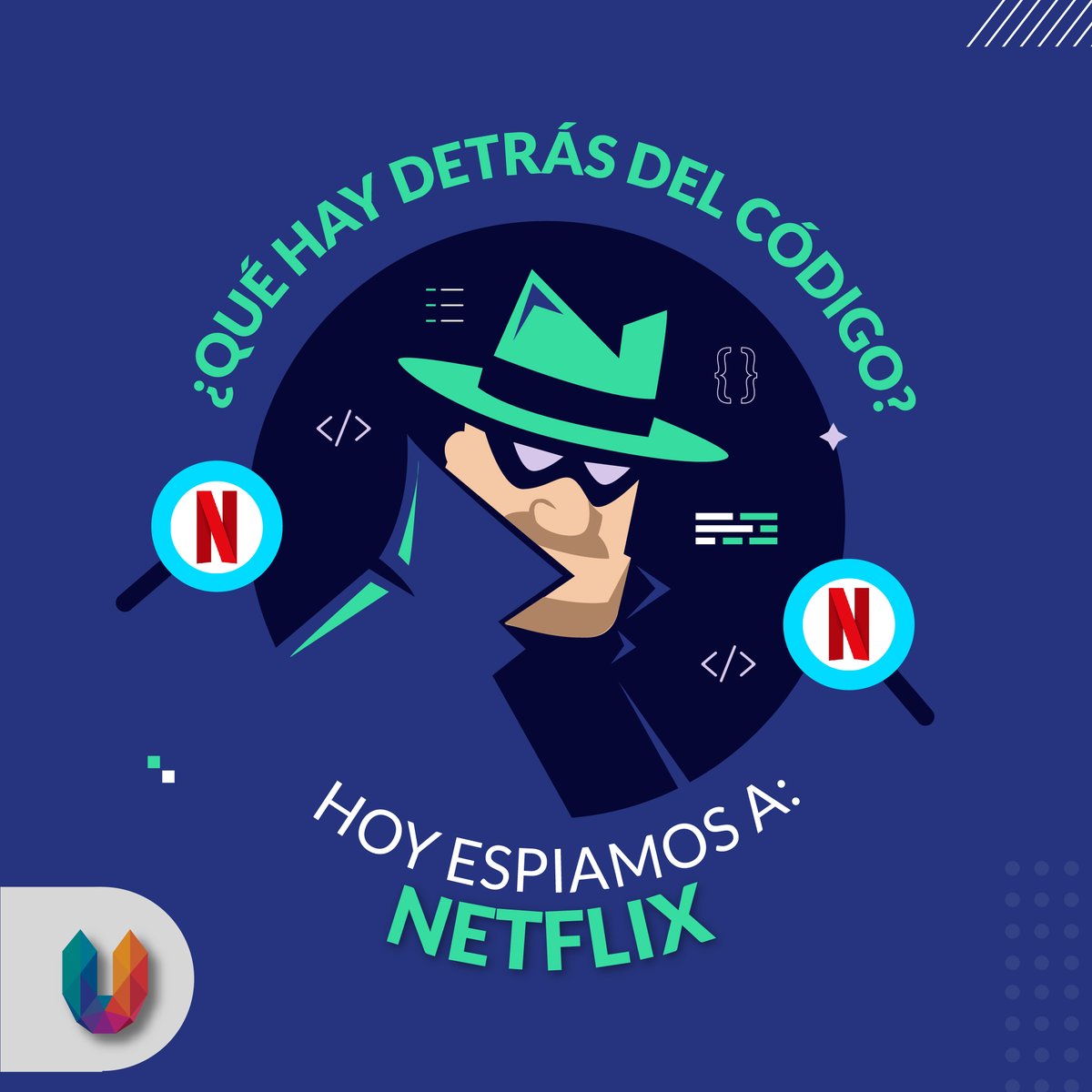 growuphr's tweet image. Hoy en #GrowupTech, te invitamos a descubrir junto a nosotr@s qué hay detrás del código de Netflix, la plataforma de contenido más famosa del mundo. 🧐