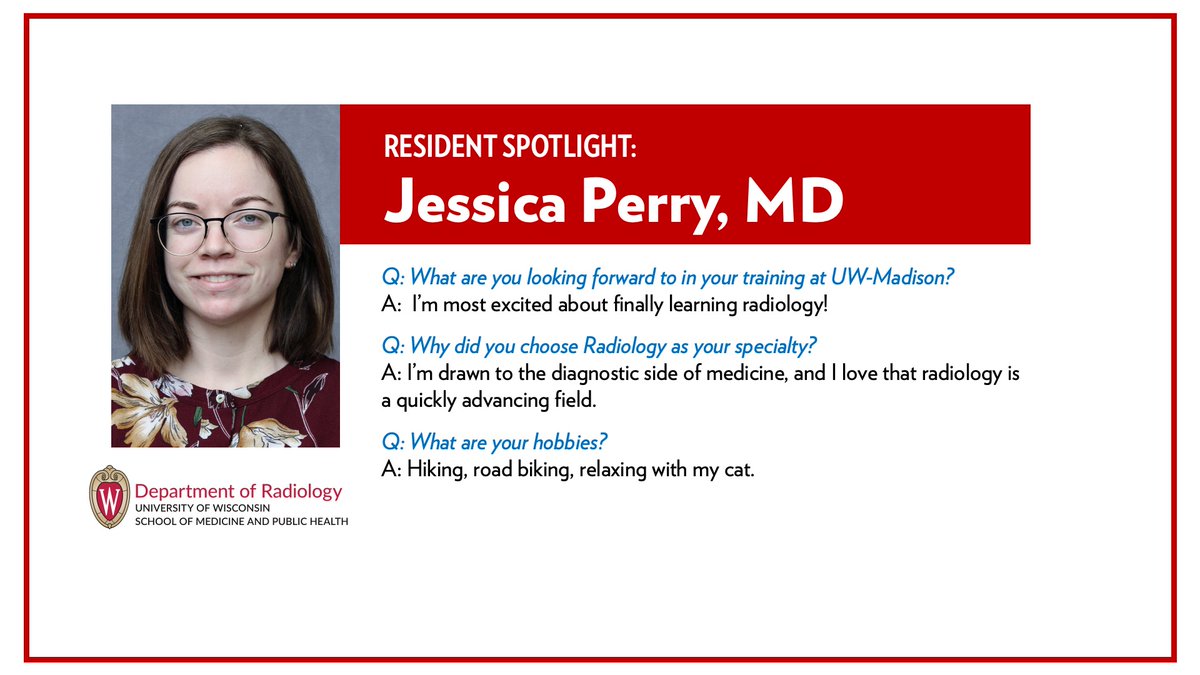 Meet Dr. Jessica Perry, one of our new residents! This @UMassChan graduate completed their internship year here at @uwsmph. Learn more about Jessica below!