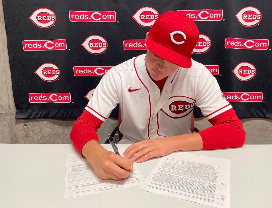 Officially a Red! I cannot express how grateful and excited I am for this opportunity. Thank you to everyone who has helped me along the way, especially my family, coaches, and teammates. @hopspitching <a href="/HopsAP/">HopsAP</a> <a href="/NorthEast_BBall/">NEB</a> <a href="/SKHSRI_Rebels/">SKHS Athletics</a>