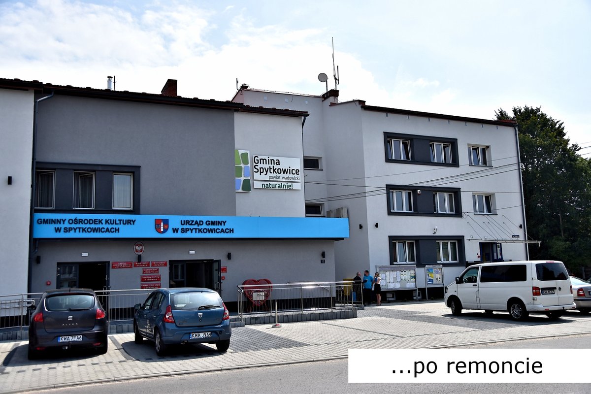 ✅ Na ten dzień czekało bardzo wielu z nas. Budynek Urzędu Gminy zyskał zupełnie nowe oblicze. Dzisiaj dokonaliśmy jego oficjalnego otwarcia po przeprowadzonej kompleksowej termomodernizacji.

Szczegóły ➡️ tiny.pl/wqt9k | spytkowice.net.pl