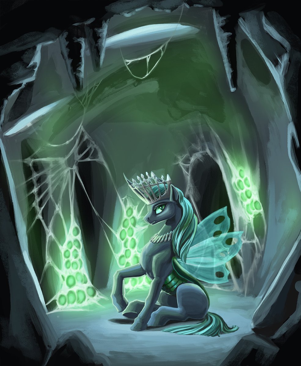 #MLPFiM #digitalart #Commission  for one of my oldest clients with #queenchrysalis