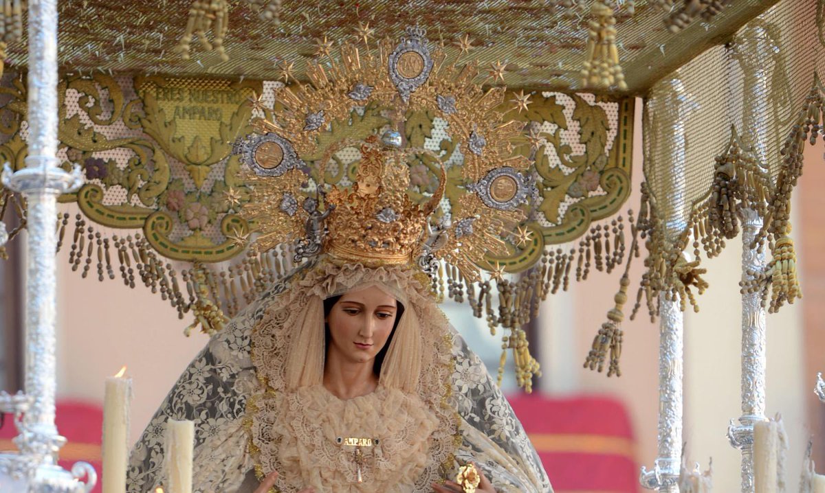 María Santísima del Amparo saldrá l extraordinariamente el 29 de octubre de 2022 con motivo del LXXV aniversario de su bendición. #CofradíasMLG #75Amparo <a href="/pollinicamalaga/">Cofradía Pollinica</a>