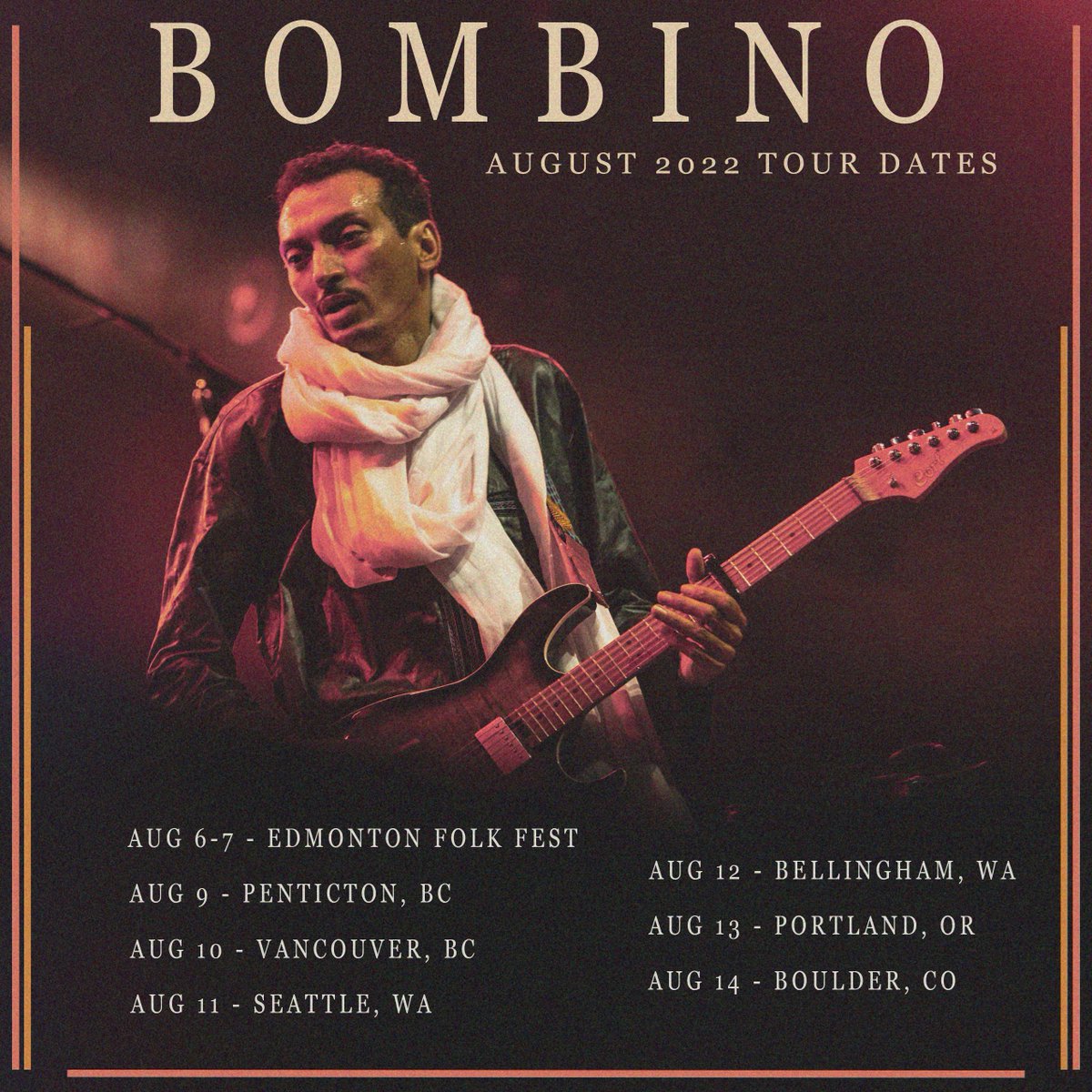 We would love to see you at our upcoming #tour dates on the West Coast of #Canada and the #US. More info at bombinomusic.com/tour! @edmfolkfest @DreamCafeMusic @HollywoodYVR @thecrocodile @WildBuffalo @StarTheaterPDX @BoulderTheater