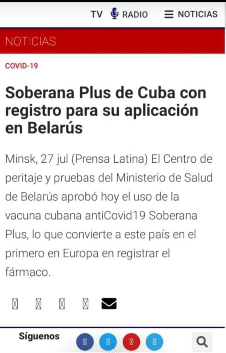 Buenos días mi científica #Cuba Soberana. ❤️🇨🇺🌻
🚨🚨 La lindísima y orgullosa #SoberanaPlus 💚 llega a Europa!!!!!! La #CienciaCubana sigue haciendo historia. Otro aporte de la ciencia revolucionaria  a #CubaPorLaVida 🇨🇺❤️
Que clase de alegría tengo!!!! 🥳🥳