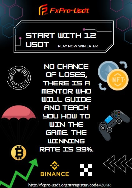 CassieAng3's tweet image. Good News. FXPRO-USDT offers 11USDT minimum deposit for both GAMING and TRADING. If you have 11USDT, you come and join our community and earn up to 30$ - 50$ everyday.