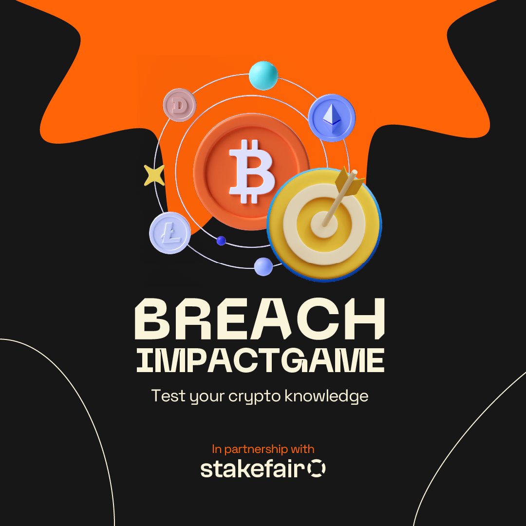 Play the #BreachImpactGame🎯 to win out of $50. 🎉

Rules:
- Like + Retweet this
- Follow @BreachClub &amp; <a href="/stakefair_/">Stakefair</a> 
- Take the quiz in the thread 👇🏽
