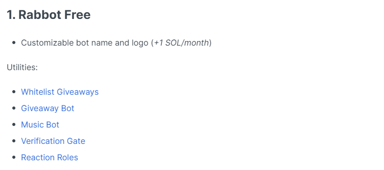 FlippinRabbits's tweet photo. It's half way though the week 🤝

Are you looking forward to having RABBOT in your server? 👀 

Below are what we offer ↙️
1⃣ Whitelist Giveaways
2⃣ Giveaway Bot
3⃣ Music Bot
4⃣ Verification
5⃣ Reaction Roles

This is just our starter RABBOT we offer! 🤖

Making life easier 🐰🍀 https://t.co/0l9xvntYgM