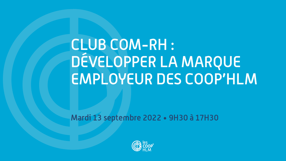 LesCoopHlm's tweet photo. 📣 Club #ComRH : Développer la marque employeur des Coop'HLM 📌Au programme de la journée : actualité sur la marque employeur avec @ANDRH_Officiel, restitution d'une étude menée auprès des #coophlm et atelier de co-construction ! 
🔗Infos et inscription https://t.co/rvCTVGgcpW https://t.co/Td3iMKDTdB