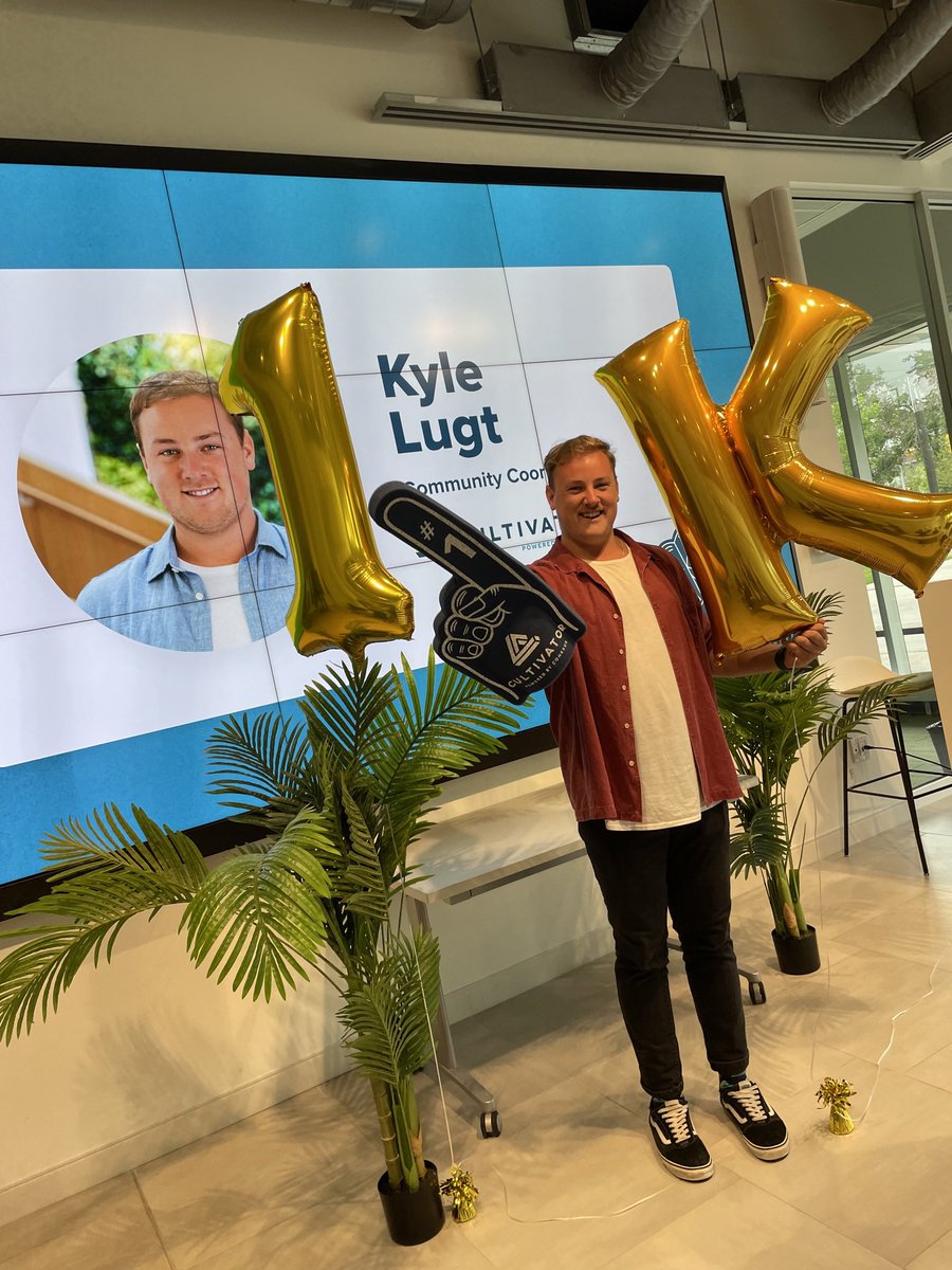 kylelugt's tweet image. 1 year in the books ✅

Incredibly proud to look back at all the amazing things I’ve been able to be apart of w/ the @cultivatorsk team!🤩

Looking forward to more of these moments growing startups with the best work crew anyone could ask for 🚀