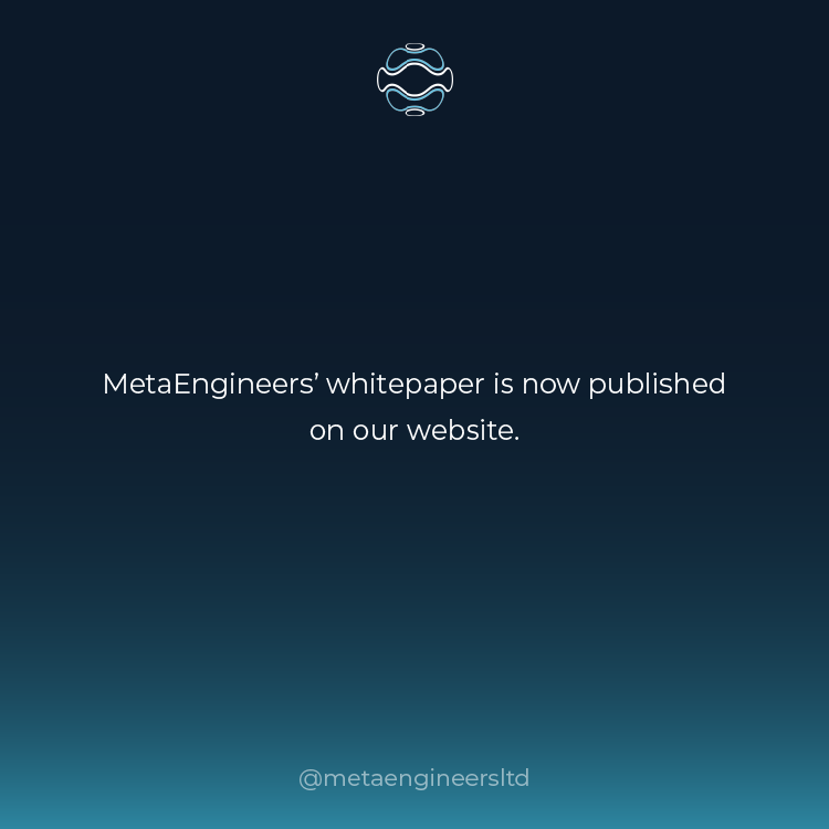 MetaEngineers's tweet photo. Its finally out there !
Our whitepaper, check it out ๐
https://t.co/xVVYfeYJml
#metaengineers #whitepaper #nft #engineering #NFTCommunity #ar #VirtualReality #startup https://t.co/KtIQ3xf2WV