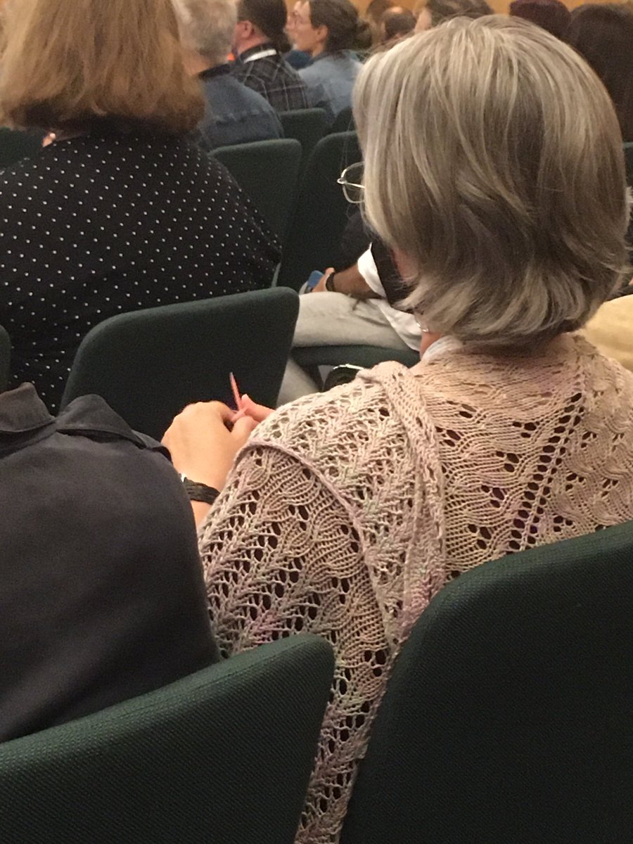laethuil's tweet photo. Librarians are multitaskers. #knitting and #listening #IFLA #WLIC2022 #WLICWOW https://t.co/GwIXjKggjf