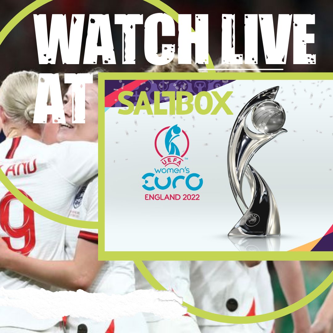 saltbox_bar's tweet photo. WATCH LIVE AT SALTBOX! 📺
UEFA Women's EURO Final ⚽
Sunday 31st July 📆
4:00 PM - 8:00 PM ⏰
Book your table today at 👉 https://t.co/yvjP4nCbyL
#saltbox #euros #football #sportsbar #barandgrill #womanseuros #Nottingham #Nottinghambars #watchlivehere https://t.co/8tt6nOn7SK