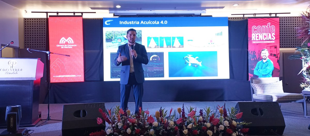 CamCMachala's tweet photo. Miércoles de #Conferencias
En compañía de @ivaneduramirez con su tema: Aplicación de nuevas tecnologías para la producción acuícola.
#CCMachala #MachalaEmpresarial2022
#MásOportunidadesJuntos 🤝🏻🧑🏻💻👥 https://t.co/9mC3ORGcra