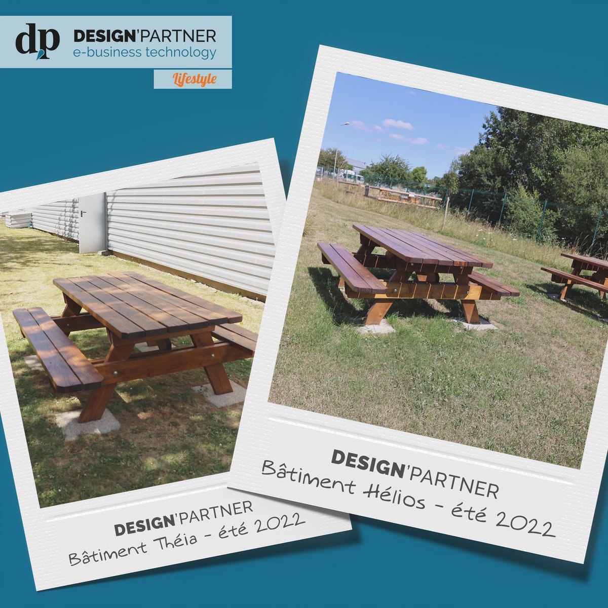 designpartnerfr's tweet photo. Depuis quelques mois des tables sont installées à l'extérieur de nos 2 bâtiments 😎

Nos collaborateurs peuvent ainsi profiter du beau temps lors de la pause déjeuner ! 🍽️👍

#DesignPartner #VireNormandie #Vire #PauseDejeuner #Entreprise #Convivialite https://t.co/e2GXFVzkXe