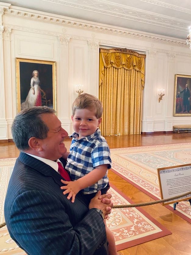 RepJoeMorelle's tweet photo. This morning I got to show a very special guest around the Capitol and to his first trip to the White House—my grandson, Gabriel! https://t.co/whwrrLPIrc