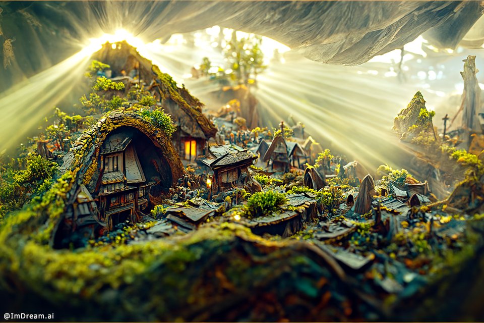 A miniature diorama of a hobbit village from lord of the ring

#lotr #hobbit #discodiffusion #discodiffusionv5 #discodiffusionart #AI #aiart #picoftheday #picofthedays #picoftheday📷