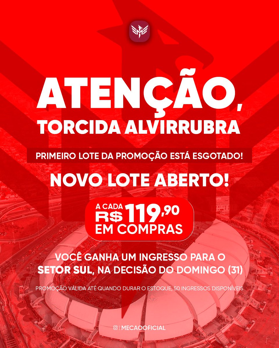 mecaooficial's tweet photo. Corre pra nossa loja e garanta seu manto novo + o ingresso para a decisão 😍
#futebol #mecãodomeucoração #AmaiordoRN
#RN #América #AméricaFC #Loja #MarcadoMECÃO https://t.co/IXrw1vodCF