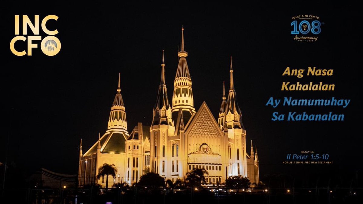 jhorz13's tweet photo. Happy108th Anniversary #IglesiaNiCristo #108thAnniversary #INC108thAnniversary https://t.co/NjcQrOhXYA