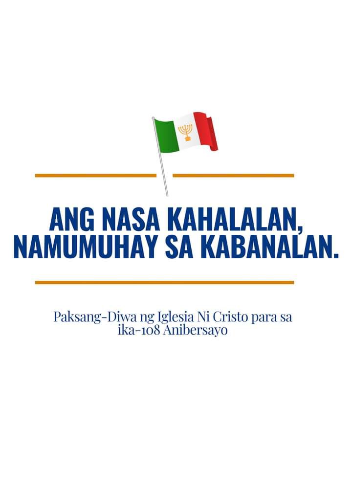 jhorz13's tweet photo. Happy108th Anniversary #IglesiaNiCristo #108thAnniversary #INC108thAnniversary https://t.co/NjcQrOhXYA