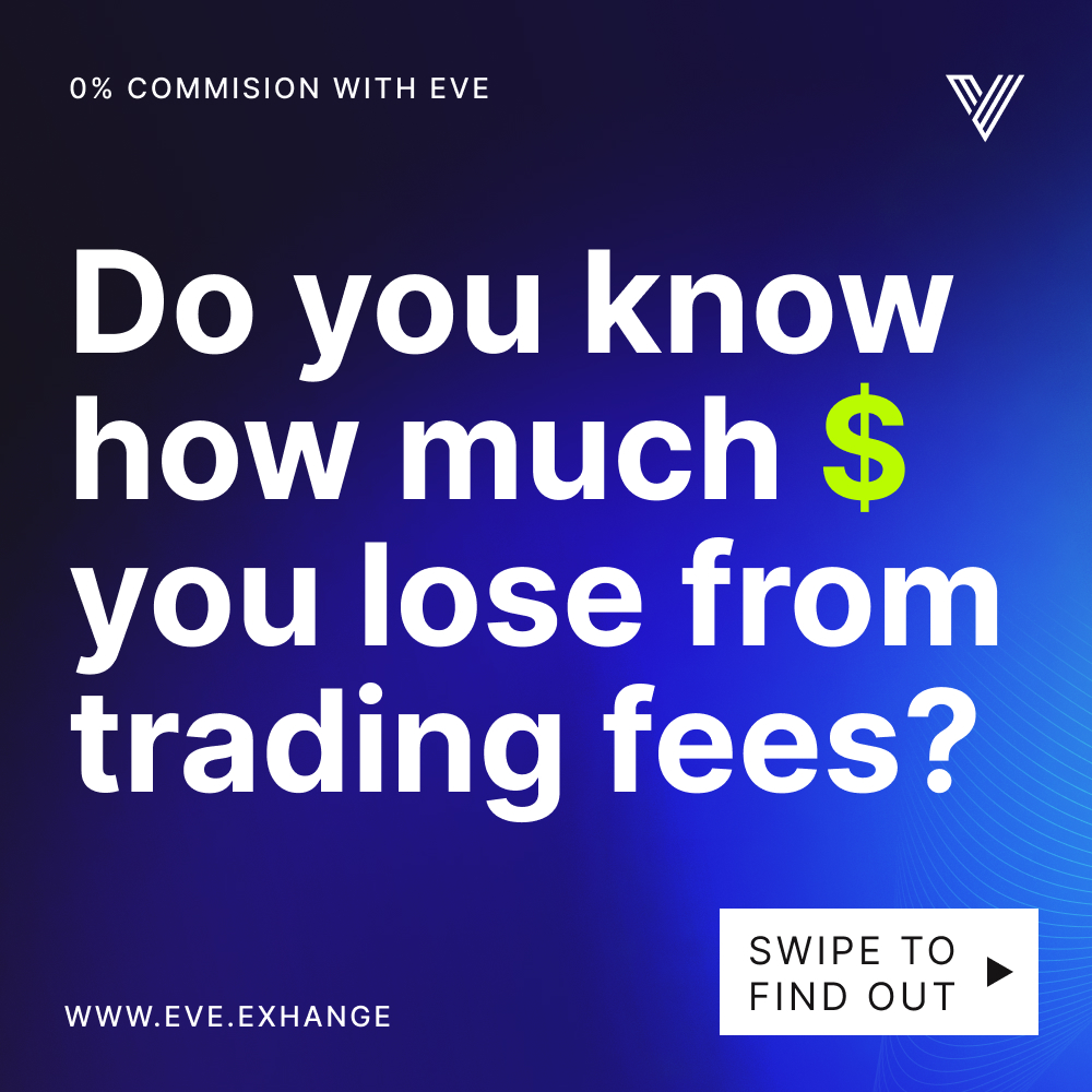 eve_exchange's tweet photo. Try it out, you have nothing to lose and everything to gain.

Zero-fee trading and much more on Eve Exchange.

Sign up today: https://t.co/Ps1ZEnQrYi

#cryptooffer #prelaunchoffer #limitedtimeoffer #savemoney #freetrade
#cryptotrading #trading #cryptoinvestor
#crypto #btc #eth https://t.co/0E2yo716aT