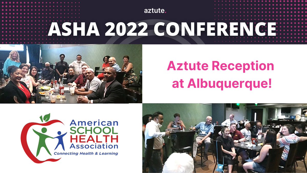 We had a great time at the ASHA's 96th Annual Conference in Albuquerque last week in New Mexico! 

Check out the photos below from Aztute's cocktail event.

Thanks to the great team at American Health Association for hosting an excellent conference!