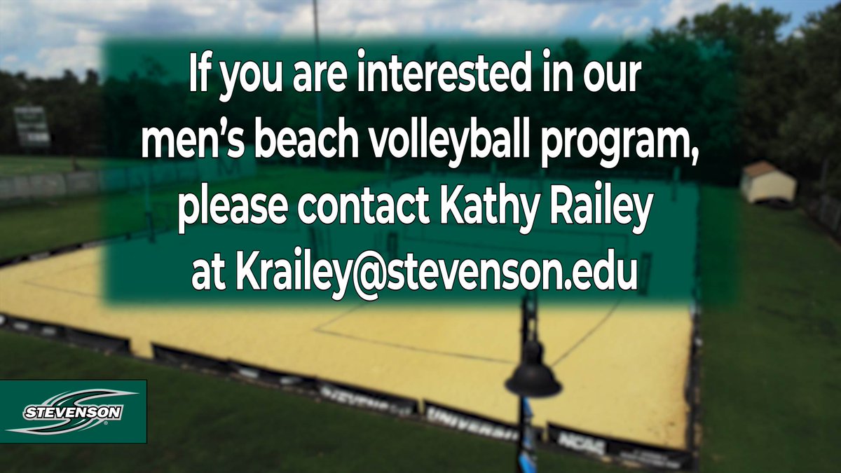 We are excited to announce the start of the 29th Varsity DIII Sport at Stevenson University, men’s beach volleyball. Men’s beach volleyball will be a great opportunity to experience a new sport, and we are looking for interested individuals. 

#StangNation