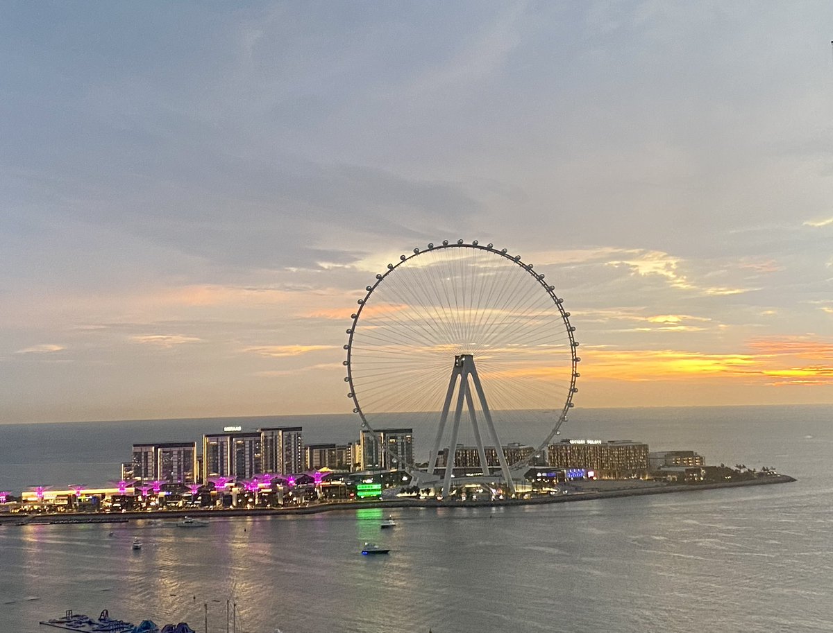 Dubai sunset at 7.15 today. 
#dubai