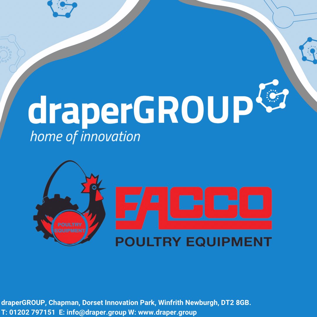 draperGROUP are pleased to announce that we have started a partnership with an industry leading company, Facco. With a combined poultry systems experience of 86 years, we are able to offer the best cage free and high animal welfare solutions to the UK market.
#ventilate #poultry
