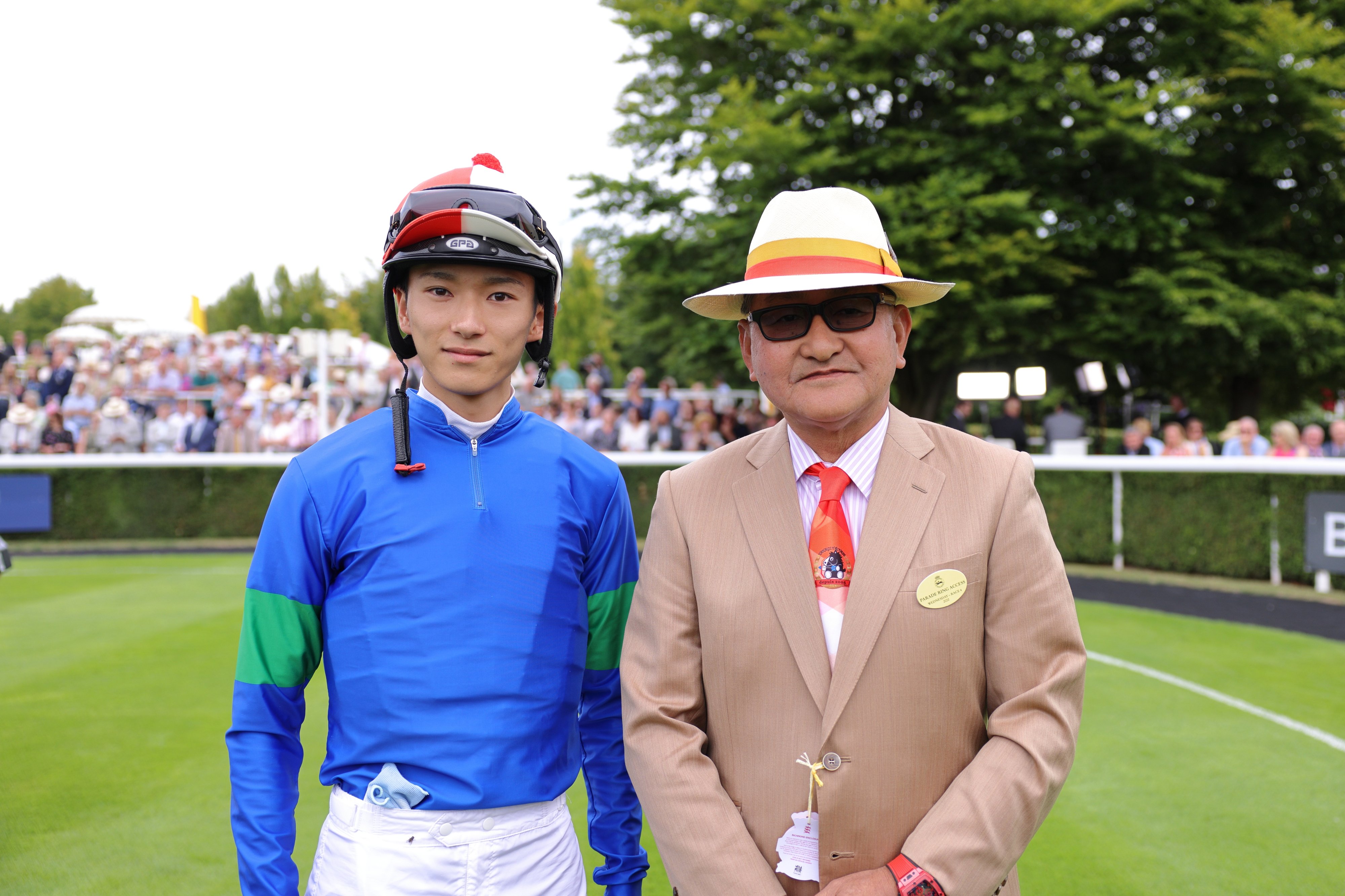 【値下げ】競馬　JRA 騎手　調教師　坂井瑠星　矢作芳人　騎手サイン色紙 値下げ】競馬 JRA 騎手 調教師 坂井瑠星 矢作芳人 騎手サイン色紙