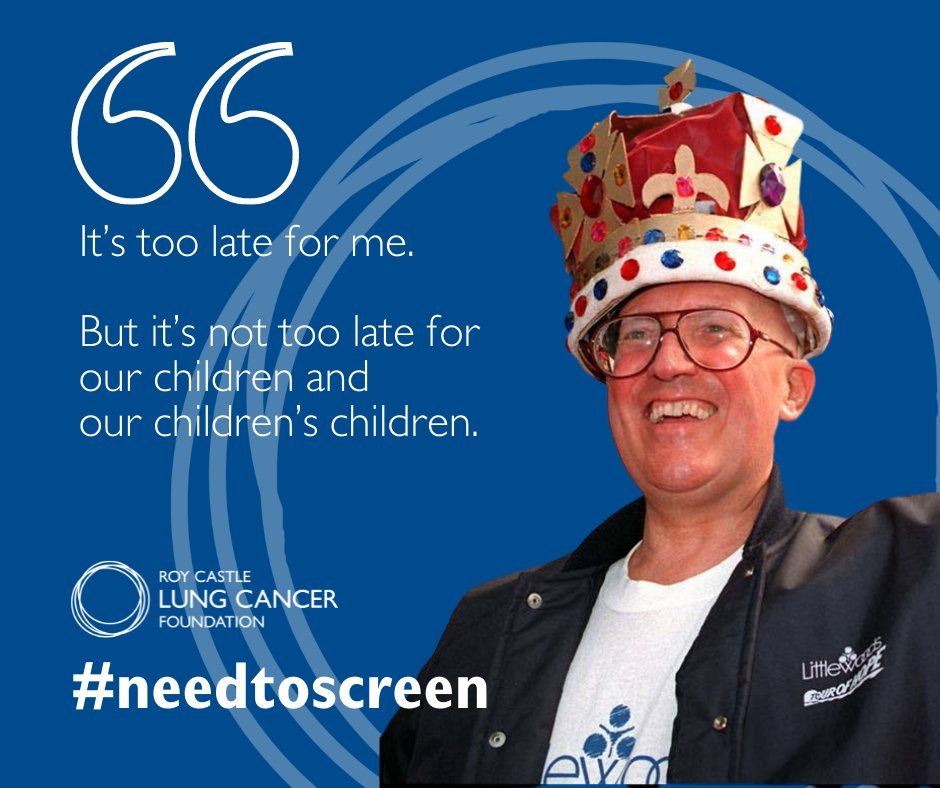 Roy Castle Lung Cancer Foundation (@roy_castle_lung) on Twitter photo On #WorldLungCancerDay and every day, Roy Castle's message remains at the forefront of our minds. It might be too late for him, but it's not too late for future generations.
We #needtoscreen for #lungcancer. On #WorldLungCancerDay and every day, Roy Castle's message remains at the forefront of our minds. It might be too late for him, but it's not too late for future generations.
We #needtoscreen for #lungcancer.