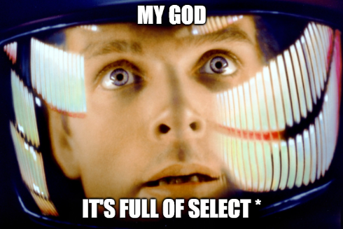 Zikato25's tweet photo. When you're reviewing legacy code.
#sqlmeme https://t.co/KTw0yrO5wD