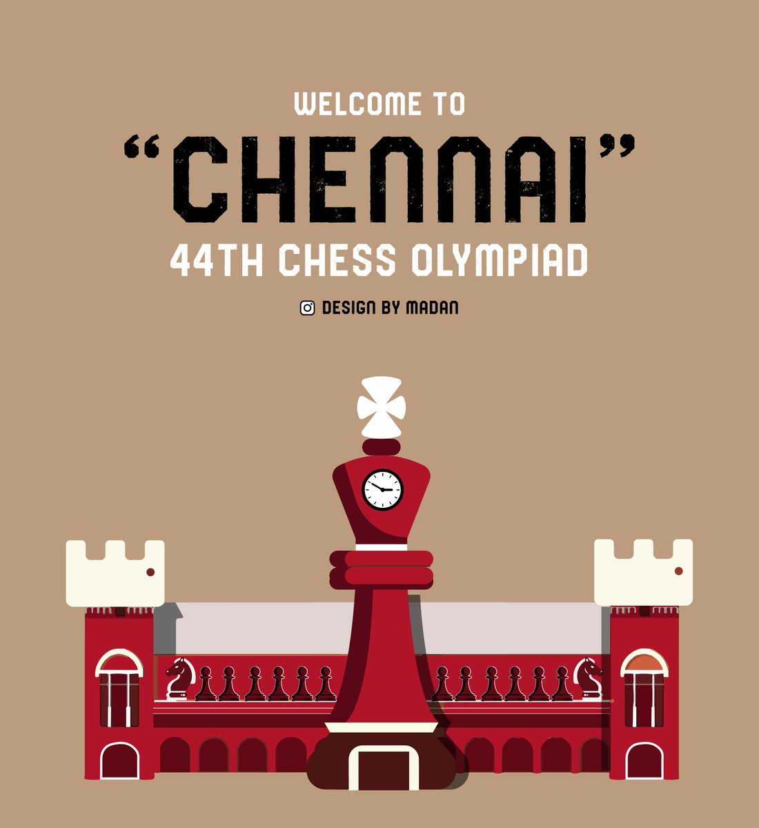 #welcometochennai all the Grandmasters around the world!
#ChessChennai2022 #44thchessolympiad #unofficialposter @chennaichess22 @FIDE_chess @Indianchess @Udhaystalin @mkstalin #ChessOlympiad #ChessOlympiad2022 #ChessConnectsUs #chessbaseindia #chess