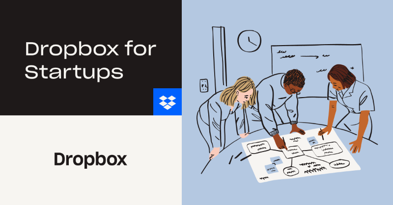 Dropbox's tweet photo. Build and grow your company with Dropbox for Startups. From the first pitch deck to signed investor agreements, we provide the essential tools to scale your fundraising efforts. https://t.co/CrknGcdIoR