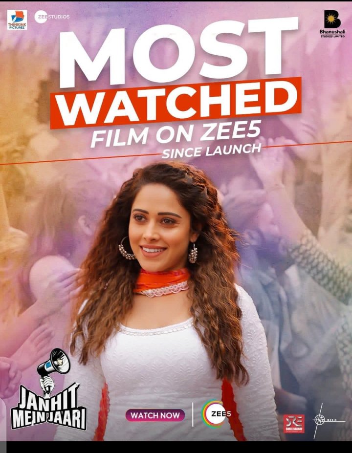 Congratulations 🎉🎉🎈🎈🎉@writerraj sir and team .. Another milestone... The Most Watched Film On @ZEE5India #JanhitMeinJaari