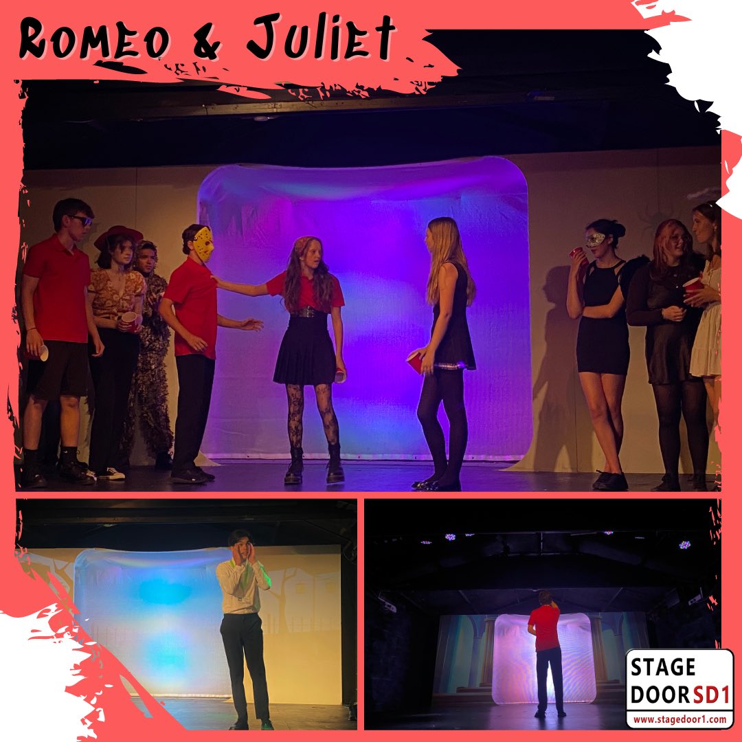 stagedoor1youth's tweet photo. 📣IT’S OPENING NIGHT!!📣

We’ve just done the final dress run of our Senior production, Romeo and Juliet, and from what we’ve seen, this definitely is one you won’t want to miss, so make sure you get yourself down to the Market Theatre this evening!!! 🩸 https://t.co/T1NZWig8a4