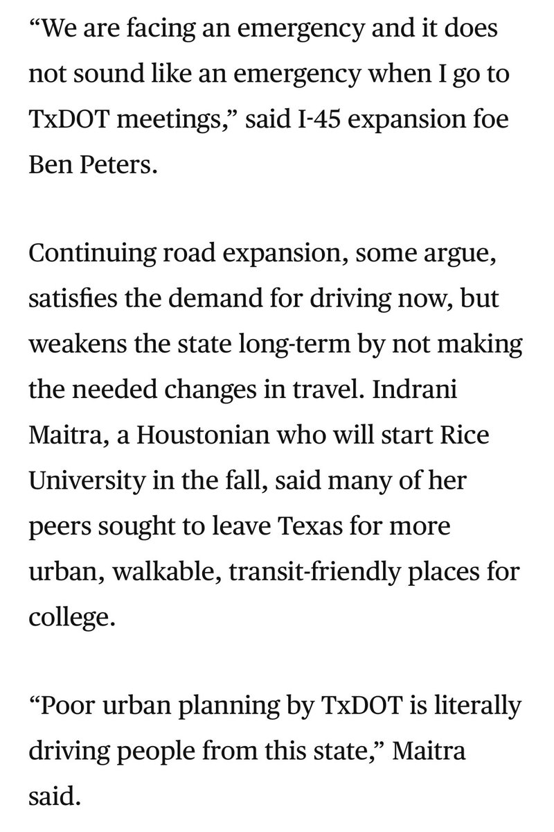 Twenty three people called in at 2pm on a Tuesday to say that Houston deserves a better solution for I-45 🔥 Wider highways worsen congestion and pollution!

You can still submit written comments here: surveymonkey.com/r/2023-UTP-Onl…

Thank you <a href="/DugBegley/">Dug Begley</a> for the coverage!