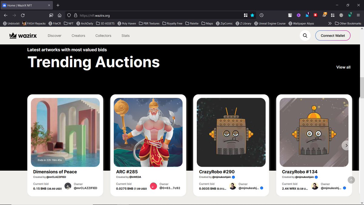 mr_clazzified's tweet photo. Check out - 'Dimensions of Peace' on @WazirXNFT Trending Auctions.
3/6 pieces of GAEA Collection up for grabs. https://t.co/VL0Lvla6yb
