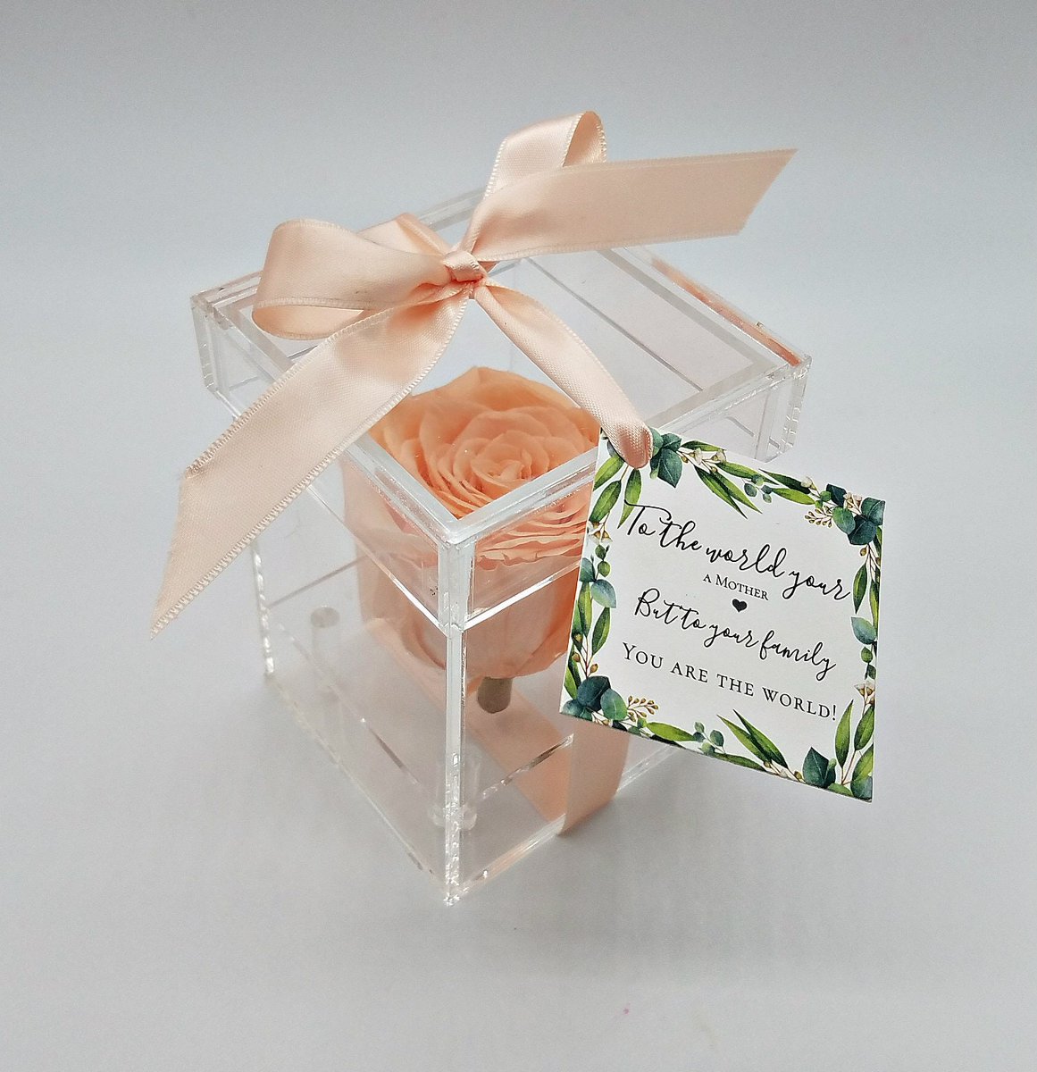 Single preserved rose in acrylic box etsy.me/3oFpkwR  #floral #bridalshower #gifts #giftidea #giftformom #giftforher #giftforfriend #preservedroses #singlerosebox #giftformom #smallgiftidea #lovedonegift
