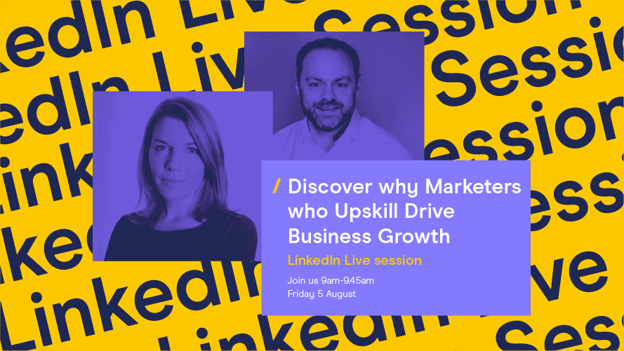 70% of professionals spend less than an hour a week honing their #skills. 

Join Mark Evans, MD of Marketing &amp; Digital at <a href="/DLGroupMedia/">Direct Line Group</a>, and <a href="/RachAldighieri/">Rachel Aldighieri</a>, MD of the DMA, to learn how we can make #upskilling more effective and valued.

Register now ➡️ bit.ly/3S2fEKt