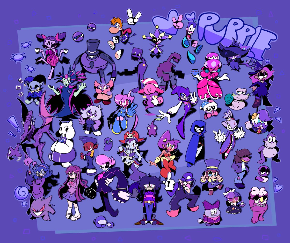 「PURPLE CHARACTERS 」EllisBrosのイラスト