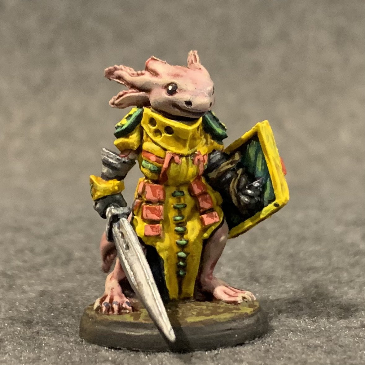pkdan14850's tweet photo. Axoloti Adventurers from @reapermini #bonesv Fan Favorites set: Sal the Cleric, Am the Rogue, and Ander the Paladin. Let’s get amphibious!

#axolotl #reaperminiatures #reapermini #bones5 #miniatures #miniaturepainting #paintingminis #painting #art #dndart #dndminiatures https://t.co/iwUAhrbGIr