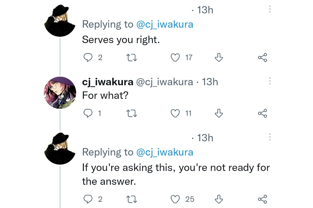 I'm just as frustated that after a 9-year wait, EP PSP's translation is suddenly cancelled but rubbing it into Iwakura's face shows just how immature and toxic MegaTen fandom can be